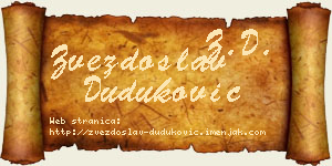 Zvezdoslav Duduković vizit kartica